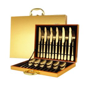 High-end tableware 24 piece set (Option: Gold)